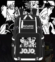 Jojo Backpack Bizarre Adventur USB Port Backpack Shoulder Book Bag Rucksack Cosplay B74 - Lusy Store