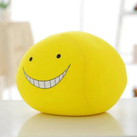 Kawaii Emoji Face Pillow Ansatsu Kyoushitsu Korosensei Foam Particles Assassination Classroom Round Plush Doll - Lusy Store