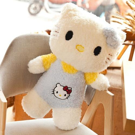 Kawaii Standing Hello Kitty Stuffed Soft Cartoon Plush Toys blue
