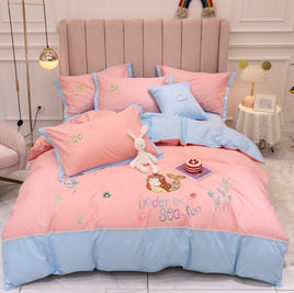 Kids Bedding Sets 60 Long-Staple Cotton Satin Embroidery E1796 - Lusy Store