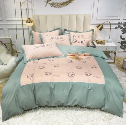Kids Bedding Sets 60 Long-Staple Cotton Satin Embroidery E1798 - Lusy Store