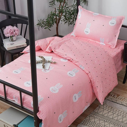 Kids Bedding Sets Cotton Cartoon Cute Duvet Cover B193 - Lusy Store