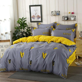 Kids Bedding Sets Cotton Home Textile Bedding Student Dormitory Sheets BD1569 Grey
