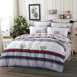 Kids Bedding Sets Cotton Home Textile Bedding Student Dormitory Sheets BD1575 Grey