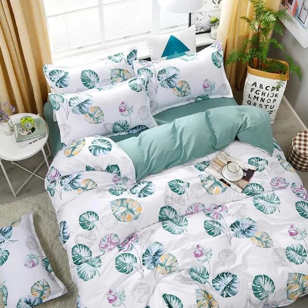Kids Bedding Sets New Blue Banana Leaf Pattern Bed Linings Duvet Cover Many Styles Twin/Full/King/Queen Size - Lusy Store
