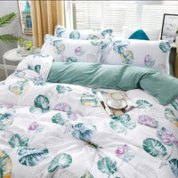 Kids Bedding Sets New Blue Banana Leaf Pattern Bed Linings Duvet Cover Many Styles Twin/Full/King/Queen Size - Lusy Store