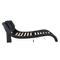 King Bed Faux Leather Upholstered Platform Bed Frame With LED Lighting Bluetooth Connection F394