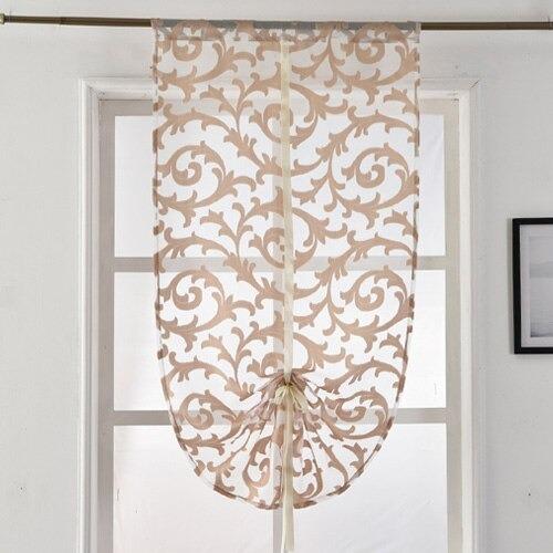 Kitchen Curtains For Window Tie Up Balloon Modern Curtains Home Textile Tulle White Black Curtains Jacquard - Lusy Store