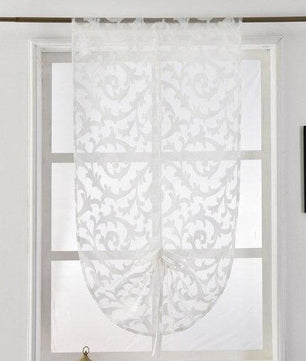 Kitchen Curtains For Window Tie Up Balloon Modern Curtains Home Textile Tulle White Black Curtains Jacquard - Lusy Store