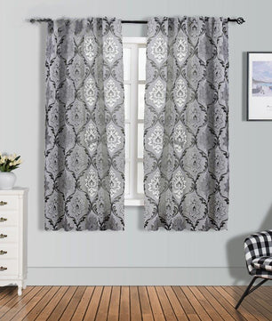 Kitchen Curtains Grey Short Window Curtains Fabrics For Christmas Rustic Decorative - Lusy Store