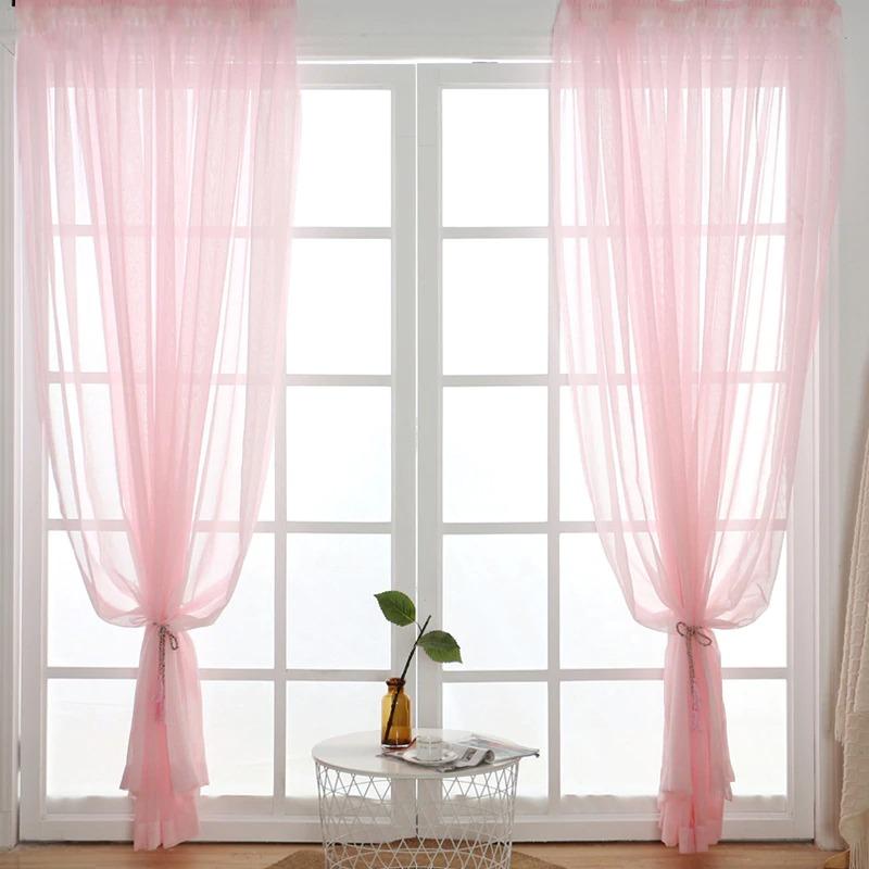 Kitchen Curtains White Short Window Curtains Background Decor Drapes - Lusy Store