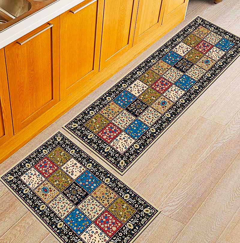 Kitchen Mat Anti Slip Modern Area Rugs Living Room Balcony Bathroom KM378b - Lusy Store