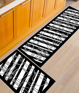 Kitchen Mat Anti Slip Modern Area Rugs Living Room Balcony Bathroom KM378b - Lusy Store