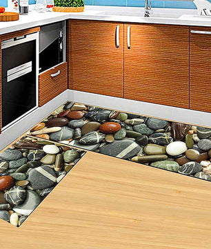 Kitchen Mat Anti Slip Modern Area Rugs Living Room Balcony Bathroom KM378b - Lusy Store