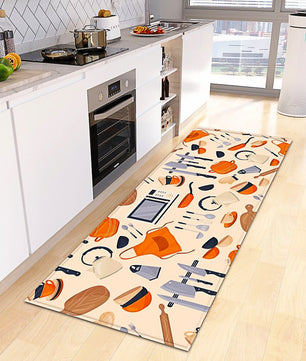 Kitchen Mat Coffee Kitchen Rug Doormat Anti Slip Home Living Room Bedroom Floor Decor KM379 - Lusy Store