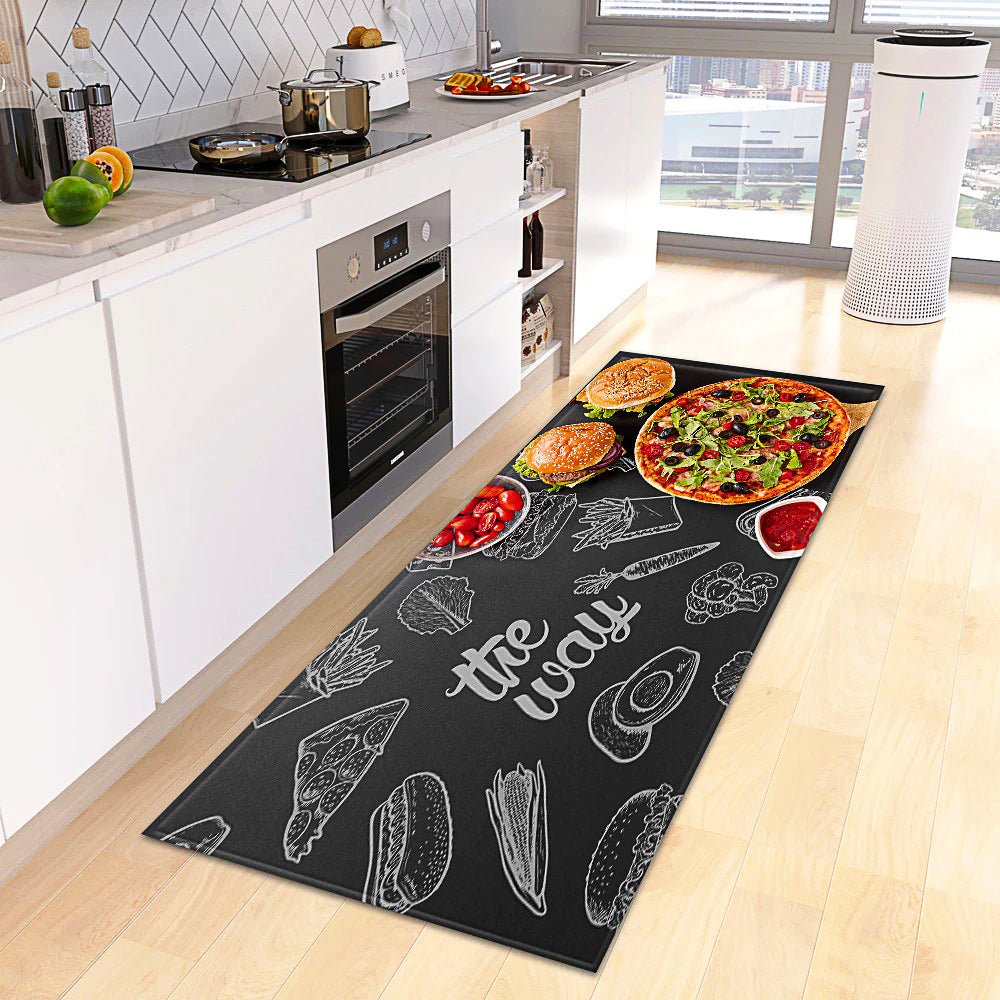 Kitchen Mat Coffee Kitchen Rug Doormat Anti Slip Home Living Room Bedroom Floor Decor KM379 - Lusy Store