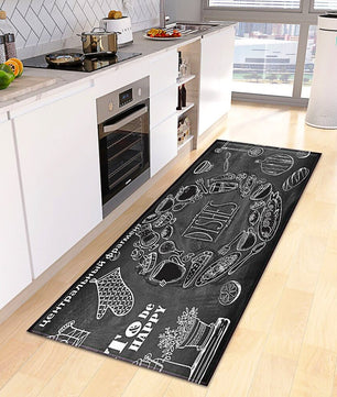 Kitchen Mat Coffee Kitchen Rug Doormat Anti Slip Home Living Room Bedroom Floor Decor KM379 - Lusy Store