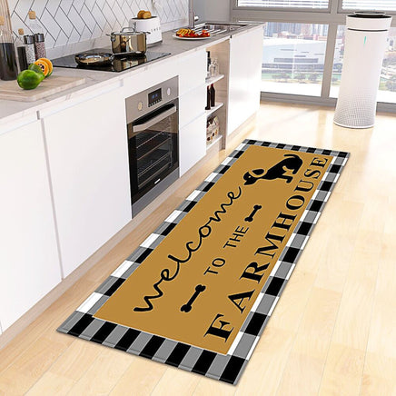 Kitchen Mat Coffee Kitchen Rug Doormat Anti Slip Home Living Room Bedroom Floor Decor KM379 - Lusy Store