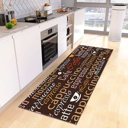 Kitchen Mat Coffee Kitchen Rug Doormat Anti Slip Home Living Room Bedroom Floor Decor KM379b - Lusy Store