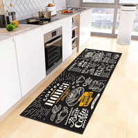 Kitchen Mat Coffee Kitchen Rug Doormat Anti Slip Home Living Room Bedroom Floor Decor KM379b - Lusy Store