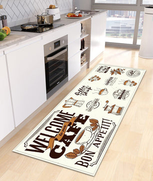 Kitchen Mat Entrance Doormat Bathroom Anti-Slip Bedroom Floor Balcony Decor KM364 - Lusy Store