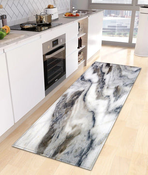 Kitchen Mat Entrance Doormat Marble Living Room Decor Rug Bathroom Door Home Bedroom Floor Hallway Anti-Slip KM367 - Lusy Store