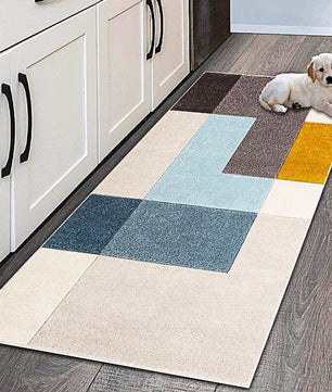 Kitchen Mat Home Entrance Doormat Bathroom Washable Modern Carpet Nordic Style KM383 - Lusy Store