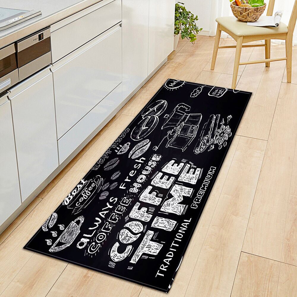 Kitchen Mat Modern Living Room Bedroom Decor Anti-Slip Foot Rug KM371 - Lusy Store