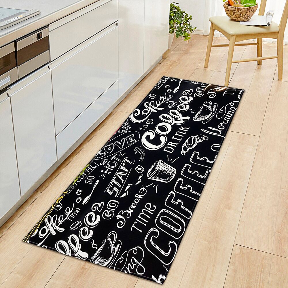 Kitchen Mat Modern Living Room Bedroom Decor Anti-Slip Foot Rug KM371 - Lusy Store