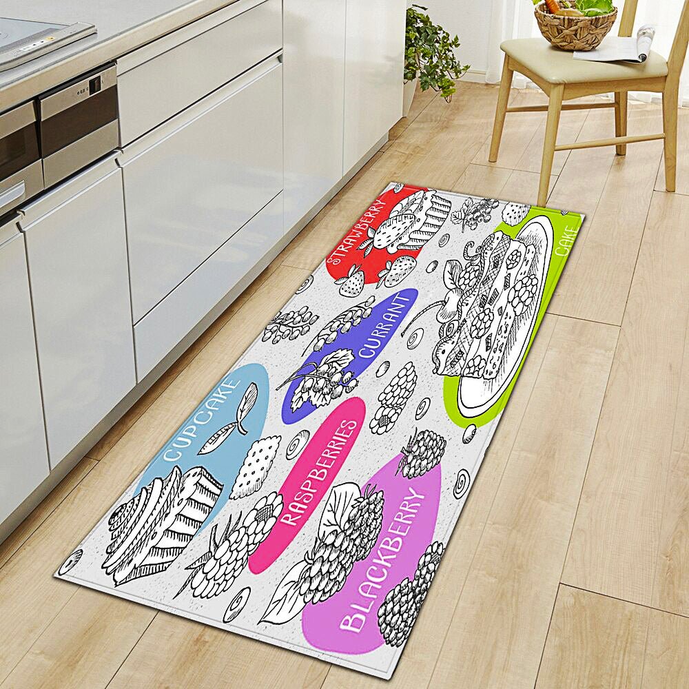 Kitchen Mat Modern Living Room Bedroom Decor Anti-Slip Foot Rug KM371 - Lusy Store