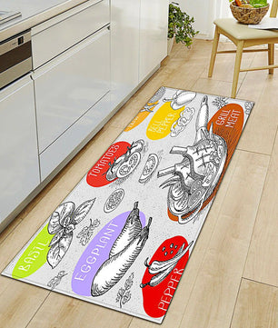 Kitchen Mat Modern Living Room Bedroom Decor Anti-Slip Foot Rug KM371 - Lusy Store