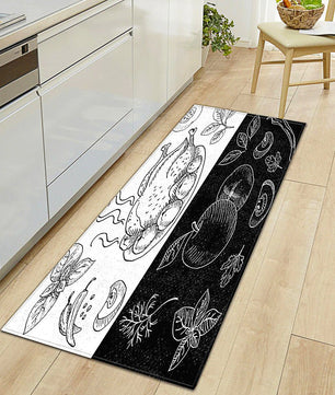Kitchen Mat Modern Living Room Bedroom Decor Anti-Slip Foot Rug KM371 - Lusy Store