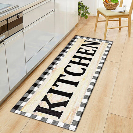 Kitchen Mat Modern Living Room Bedroom Decor Anti-Slip Foot Rug KM371 - Lusy Store