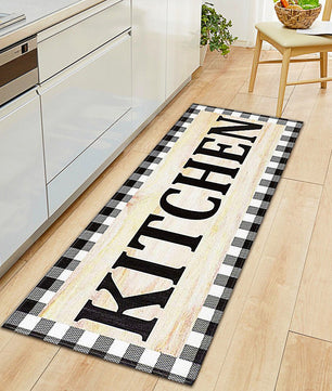 Kitchen Mat Modern Non-Slip Foot Rug Home Hallway Doormat Living Room Bedroom Tatami Coffee Table Decor KM361 - Lusy Store