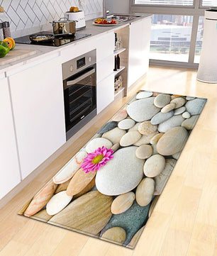 Kitchen Mat Non-Slip Bath Entrance Doormat Hallway Bedroom Decoration Living Room Floor Rug KM370 - Lusy Store