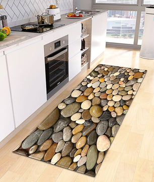 Kitchen Mat Non-Slip Bath Entrance Doormat Hallway Bedroom Decoration Living Room Floor Rug KM370 - Lusy Store
