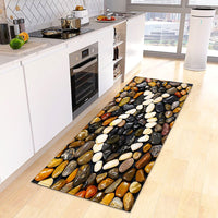 Kitchen Mat Non-Slip Bath Entrance Doormat Hallway Bedroom Decoration Living Room Floor Rug KM370 - Lusy Store