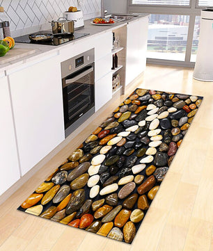 Kitchen Mat Non-Slip Bath Entrance Doormat Hallway Bedroom Decoration Living Room Floor Rug KM370 - Lusy Store