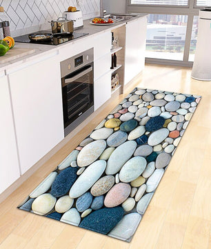 Kitchen Mat Non-Slip Bath Entrance Doormat Hallway Bedroom Decoration Living Room Floor Rug KM370 - Lusy Store