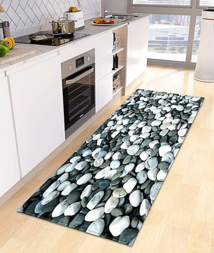 Kitchen Mat Non-Slip Bath Entrance Doormat Hallway Bedroom Decoration Living Room Floor Rug KM370 - Lusy Store
