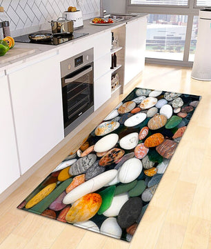 Kitchen Mat Non-Slip Bath Entrance Doormat Hallway Bedroom Decoration Living Room Floor Rug KM370 - Lusy Store