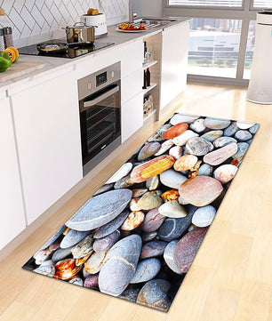 Kitchen Mat Non-Slip Bath Entrance Doormat Hallway Bedroom Decoration Living Room Floor Rug KM370b - Lusy Store