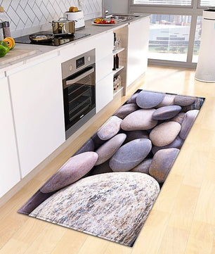 Kitchen Mat Non-Slip Bath Entrance Doormat Hallway Bedroom Decoration Living Room Floor Rug KM370b - Lusy Store