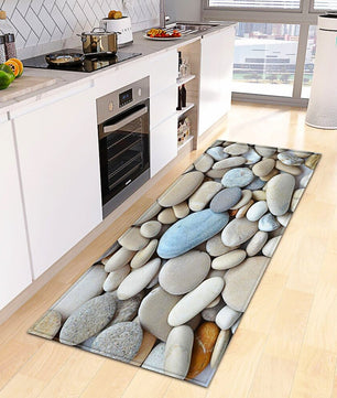 Kitchen Mat Non-Slip Bath Entrance Doormat Hallway Bedroom Decoration Living Room Floor Rug KM370b - Lusy Store