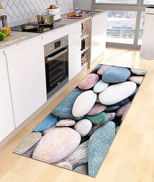 Kitchen Mat Non-Slip Bath Entrance Doormat Hallway Bedroom Decoration Living Room Floor Rug KM370b - Lusy Store