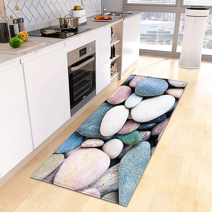 Kitchen Mat Non-Slip Bath Entrance Doormat Hallway Bedroom Decoration Living Room Floor Rug KM370b - Lusy Store