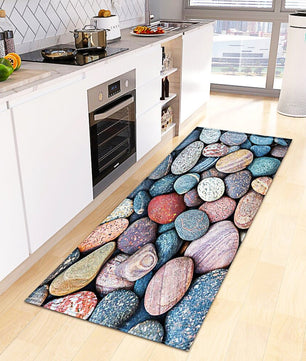 Kitchen Mat Non-Slip Bath Entrance Doormat Hallway Bedroom Decoration Living Room Floor Rug KM370b - Lusy Store