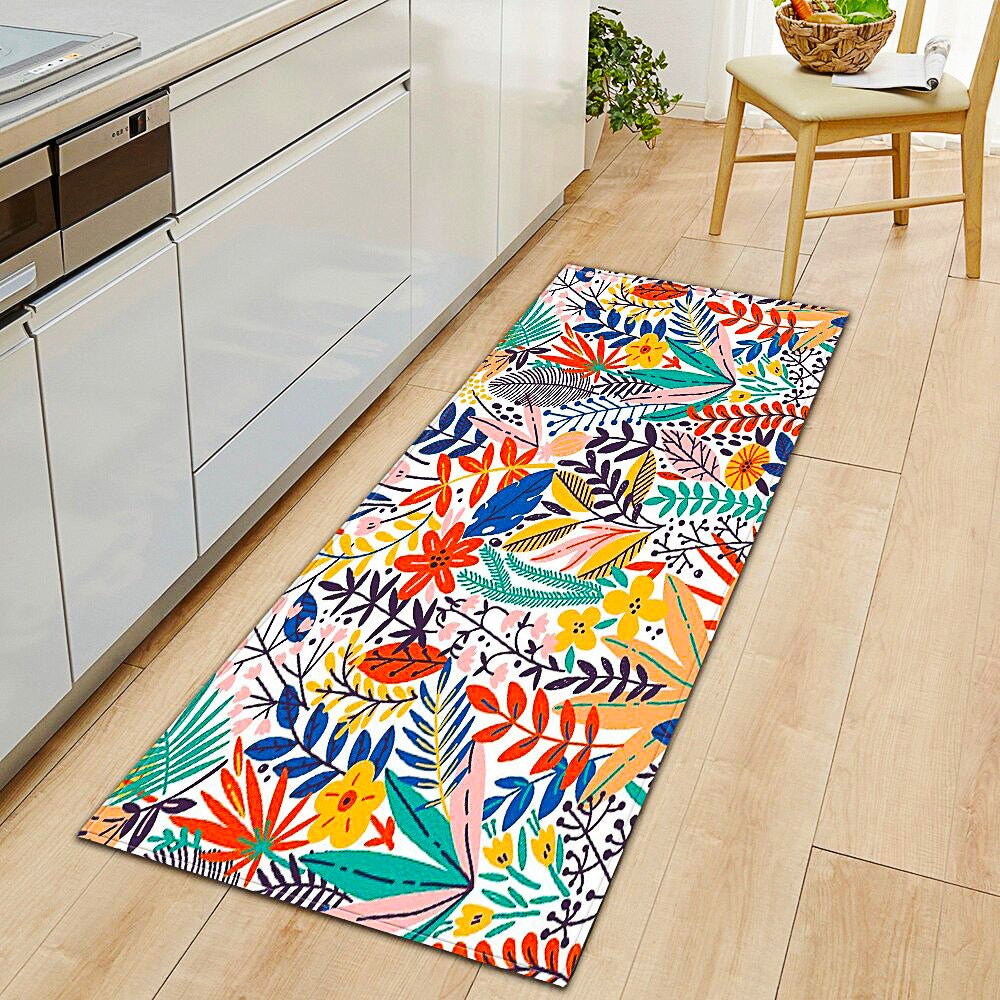 Kitchen Mat Rug Home Entrance Doormat Non Slip Living Room Children Bedroom Floor Decor KM384b - Lusy Store