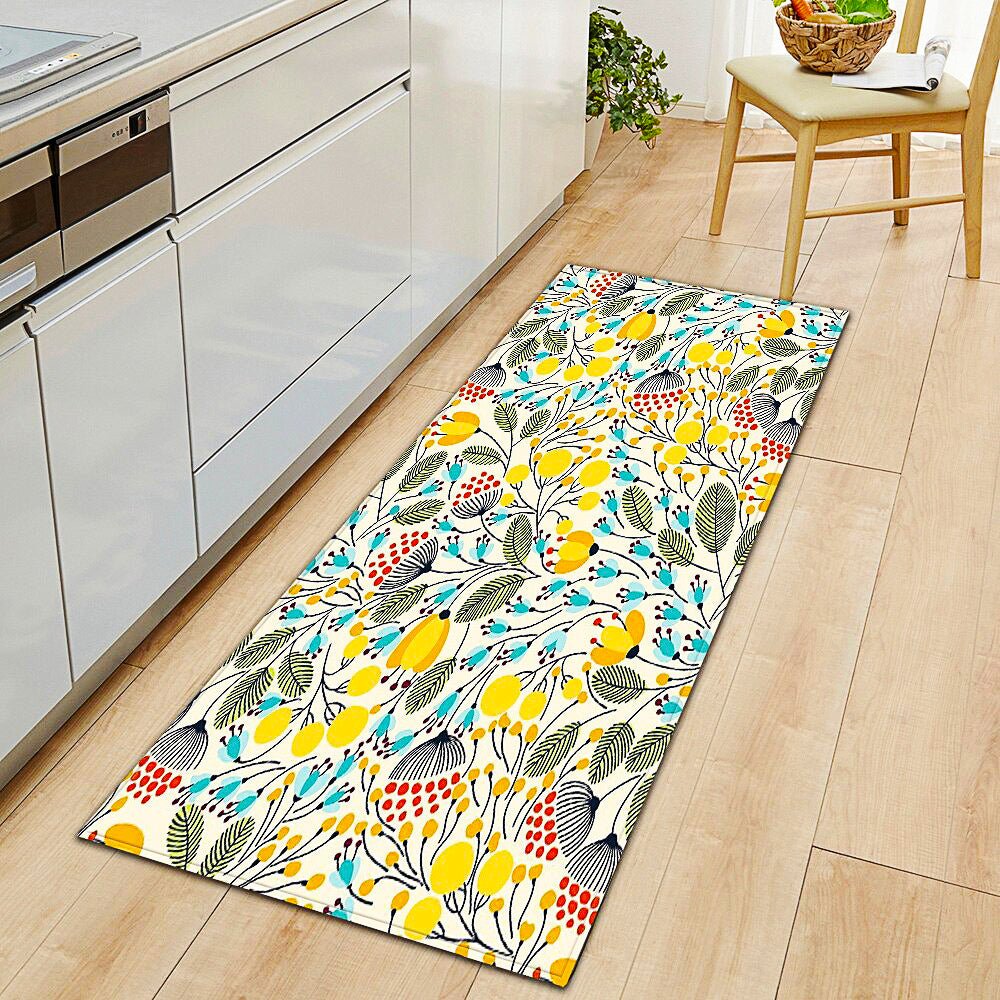 Kitchen Mat Rug Home Entrance Doormat Non Slip Living Room Children Bedroom Floor Decor KM384b - Lusy Store