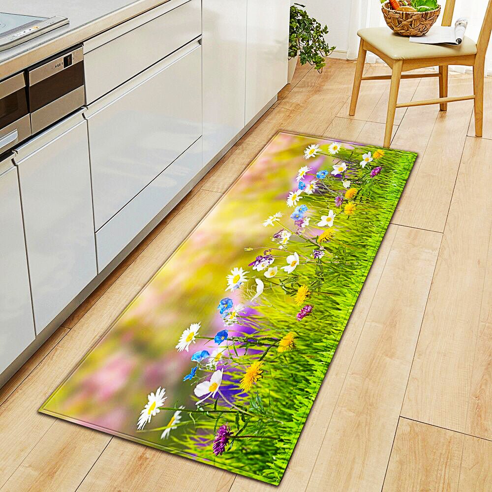Kitchen Mat Rug Home Entrance Doormat Non Slip Living Room Children Bedroom Floor Decor KM384b - Lusy Store